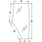 R198625 Cab Door Glass Rh Fits John Deere Models: 5083E 5100E 5225 5420 5603. Fixed Price $399.99.