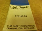 New Cub Cadet 376230-R1 Belt *free Shipping*. Fixed Price $17.99.