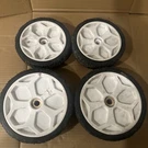 Toro 60V Mower Front Wheels And Rear Set Used A36. Fixed Price $34.99.