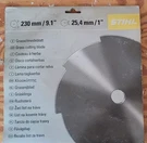 Stihl Grass Blade, 8-TOOTH, Model 4001 713 3803.. Fixed Price $20.00.