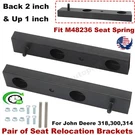 Pair Seat Relocation Brackets For John Deere 318,300,314,316,322,332,420,430 Us. Fixed Price $46.54.