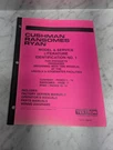 Cushman Ransomes Ryan Model & Service Literature Identification Manual Reference. Fixed Price $68.85.
