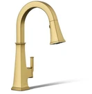 Kohler K-23830-2MB Riff Pull-down Kitchen Sink Faucet, Brushed Moderne Brass. Fixed Price $389.00.