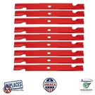 Notched High Lift Blade Replaces Exmark 103-6403-S 140-1240 60" Deck 9-PACK. Fixed Price $119.95.
