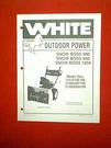 White Boss 500 850 1050 Snowthrower Owner / Parts Manual. Fixed Price $9.00.