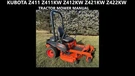 Kubota Z412 Z422 Mower Tractor Manual - 90PG Z411KW Z421KW Repair. Fixed Price $23.99.