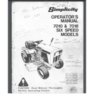 Simplicity 7010 7016 Tractor Owner Manual 38 Pages Comb Bound Gloss Cover. Fixed Price $19.95.