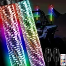 Audexen New Upgraded 3FT Rgb Whip Lights With Anti-fracture Spring Base, Spir.... Fixed Price $187.94.