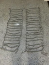Universal Riding Mower Lawn Tractor Rear Tire Chains 23"X10.5"X12" Steel Pair. Fixed Price $119.36.