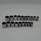19 1/2 Drive 12 Point Craftsman Sockets, Standard Metric.. Fixed Price $49.95.