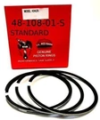 New Standard Chrome Piston Rings Fits Kohler K532, 20 Hp Part # 48-108-01-S. Fixed Price $19.95.