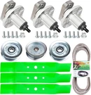 Tengmujx 48" Deck Rebuild Kit John Deere L120 L130 SPINDLE+3 IDLER+3 Blade. Fixed Price $114.00.