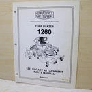Howard Price Turf Blazer 1260 Inch Rotary Mower Attachment Parts Manual Book. Fixed Price $15.00.