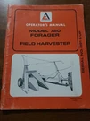 Allis CHALMERS,720 Forager Feild Harvester, Operators Manual 577042. Fixed Price $9.99.