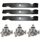 Fits Craftsman Husqvarna Poulan 50" Deck 143651 Blades & Spindles Kit. Fixed Price $81.99.
