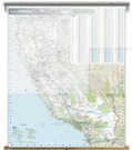 World Maps Online California Reference Spring Roller, 42" X 51" Hardly Used!. Fixed Price $159.00.