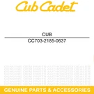 Cub Cadet 703-2185-0637 Spindle Bottom Cup ZT54 Z54L Z48L Pro Performer. Fixed Price $16.95.
