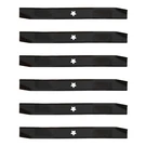 (6) Lawn Blades Fits Poulan Riding Mowers 42" Decks Repl. 532139775. Fixed Price $53.99.