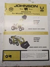 Johnson Work Horse Loader Owner Manual Parts List Model 14 Bolens QT-16. Fixed Price $334.11.