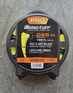 Rino-tuff Pro Universal Fit .095 Yellow Trimmer Line 125FT Spool Length. Fixed Price $11.99.