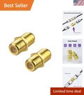 Reliable RG6 Coaxial Extender Female Connectors, 2 Pack For Easy Setup. Fixed Price $7.99.