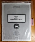 John Deere 54 Snowblower S/n 20001- For 2520 2320 2305 2720 1023E Oper Manual 12. Fixed Price $20.00.