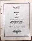 Vtg. Briggs & Stratton Engine Model 5S Parts List From Dealer Service Manual. Fixed Price $12.95.
