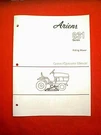 Ariens Series 831026 60" 831031 48" 831038 42" Riding Mower Owner's Manual. Fixed Price $8.00.