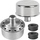 (2-PACK) 4299 3/4" Push-in Chrome Valve Cover Breather Pro For Spectre,. Fixed Price $23.39.