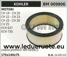 2408303 Air Filter Engine Kohler Ch 18 20 22 23 26 Hp 25175X140X75. Fixed Price $31.47.