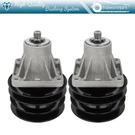 2PK Double Pulley Spindle Assy For 918-04134B 918-04134D 46" Deck Lawn Tractor. Fixed Price $61.93.
