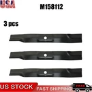 Set Of Mower Blades Fits John Deere Z465 Z535M Z540M 62" Deck M158112. Fixed Price $48.99.