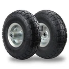 (2 Pack) Rrq Inch Pneumatic Wheel 10" 4.10/3.50-4, Silver. Fixed Price $33.11.