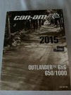 2015 Can Am Brp Vehicle Outlander X6 650/1000 Shop Manual 219100786. Fixed Price $47.00.