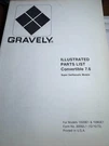 Gravely Convertible Super Swiftamatic 7.6 Parts List, 12/73, 20592, Nos Manual.. Fixed Price $19.00.