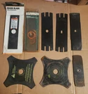 Lawn Edger Blades Stick And Star Lot Of 8. Fixed Price $50.00.