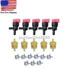 5X For Briggs & Stratton 698180 698181 494769 Fuel Shut Off Valve W/filter Clam. Fixed Price $14.99.