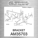 AM35703 Bracket Fits John Deere (surplus Open Box). Fixed Price $34.36.
