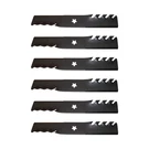 Qty 6: Toothed Mulching Blade Fits Oregon Replaces 595-087. Fixed Price $124.99.