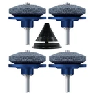 5PCS Lawn Mower Blade Sharpener Balancer Kit For Drill Grinder Stone Garden Tool. Fixed Price $12.49.