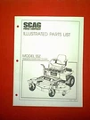 Scag Super 48" 52" 61" Zero Turn Model Ssz Serial 50001 To 59999 Parts Manual. Fixed Price $8.00.