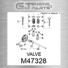 M47328 Valve Fits John Deere (surplus Open Box). Fixed Price $133.01.