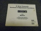 Dixon Ztr 2301 Mower Z-drive Transaxle Overhaul & Adjustments Manual 1994-UP. Fixed Price $83.51.