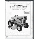 Sears Ss Lawn Tractor Suburban 42 Inch Mower Owner & Parts Manual 917.251050. Fixed Price $16.95.