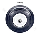 All Purpose 4.10/3.50-4, One Flat Free Sawtooth Utility Tire Rim 1/2" Bearing. Fixed Price $35.00.