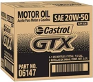 Castrol 06147 Gtx 20W-50 Conventional Motor Oil Quart, (pack Of 6). Fixed Price $49.99.