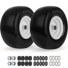 Gicool 2-PACK 13X6.50-6 Flat Free Lawn Mower Tire And Wheel Assembly, 13" Smooth. Fixed Price $173.99.