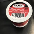 Cajun Line - 1/2 Inch Red 1,200 Lb. Tape Polyester Pulling. Fixed Price $59.00.