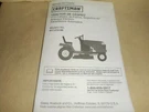 Craftsman Tractor Model 917.273180 Owner's Maintenance Manual Spanish Text. Fixed Price $19.95.