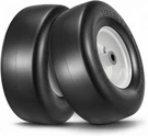 13X5.00-6 Flat Free Tire Wheel Set With 3.25" Centered Hub & 3/4 Bushing (2PK). Fixed Price $69.95.